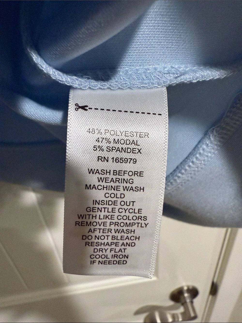 Light Blue Half-Zip Pullover Sweatshirt